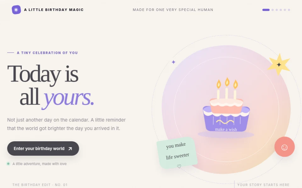 A Little Birthday Magic template preview