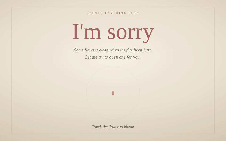 Sorry Letter 2 demo screenshot