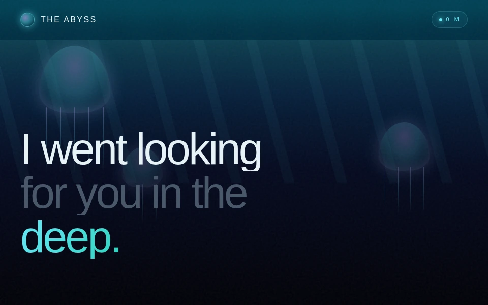 THE ABYSS — A Deep Sea Dive template preview